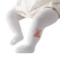thumbnail image 1 of Ruyang Toddler Baby Girls Leggings Knitted Warm Full Length Solid Stretchy Tights Cute Bunny Pattern Pants Pantyhose, 1 of 1