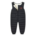 thumbnail image 1 of Ruyang Toddler Baby Snow Pants Fleece Lined Puffer Snowsuit Winter Warm Down Overalls Zip Up Quilted Jumpsuit, 1 of 6