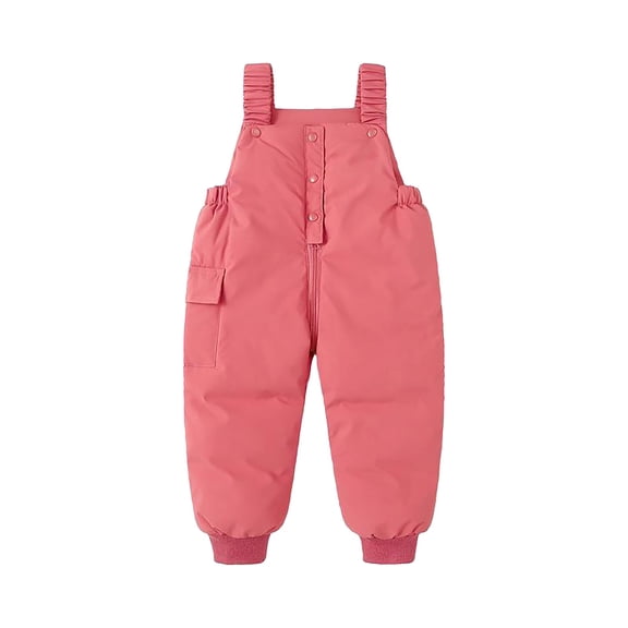Ruyang Toddler Baby Snow Pants Winter Puffer Down Ski Snowsuit Overalls Warm Thick Jumpsuit One Piece Clothes Bib Snow Suit