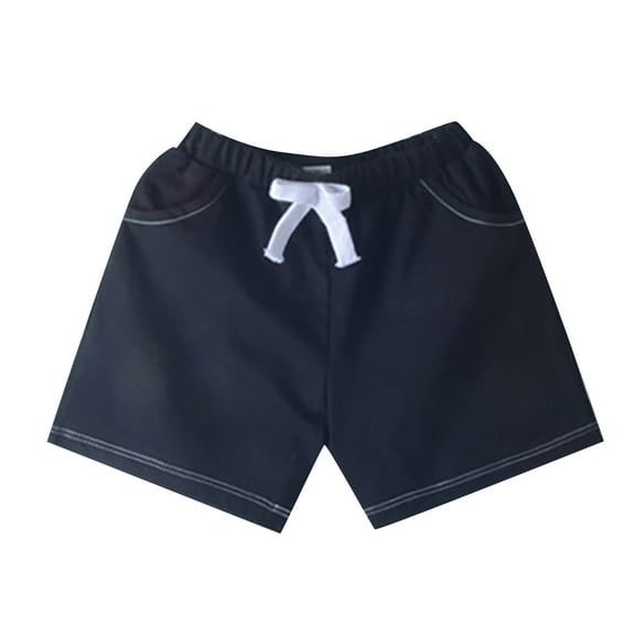 Ruyang Toddler Boy Summer Shorts with Pocket, Baby Pull-On Casual Active Jogger Shorts Solid Color Short Pants for Boy