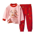 thumbnail image 1 of Ruyang Toddler Boys Christmas 2 Piece Outfits Baby Girls Cute Xmas Graphic Clothing Sets Fall Winter Thermal Cotton Pants Set, 1 of 4