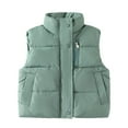 thumbnail image 1 of Ruyang Toddler Boys Girls Puffer Vest Winter Warm Thick Puffy Quilted Gilet Lightweight Water-proof Sleeveless Jackets, 1 of 4