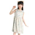 thumbnail image 1 of Ruyang Toddler Girls Hawaiian Sundress Crewneck Cute Flower Printed Jumper Skirts Summer Beach Vacation Tank Dresses, 1 of 8