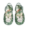 thumbnail image 1 of Ruyang Toddler Girls Jelly Sandals Cute Closed Toe Sandals Water-Resistant Beach Flat Sandal Non-Slip Bunny Shoes, 1 of 6