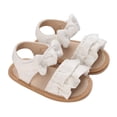 thumbnail image 1 of Ruyang Toddler Girls Sandals Baby Open Toe Ruffle Flat Sandals Adjustable Straps Cute Flats Summer Beach Vacation Shoes, 1 of 6