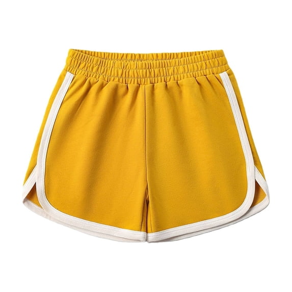 Ruyang Toddler Girls Soccer Basketball Shorts Elastic Waist Casual Shorts Summer Lightweight Biker Running Sports Shorts