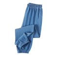 thumbnail image 1 of Ruyang Toddler Kids Boys Denim Harem Pant Elastic Waist and Cuffs Straight Leg Jeans Teen Baggy Outdoor Slacks 2-16 Years, 1 of 7