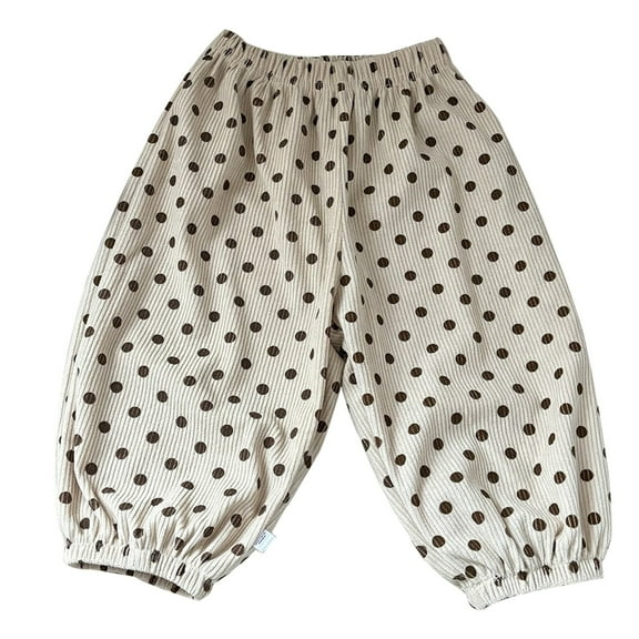 Ruyang Toddler Kids Cute Print Pull-On Pants Elastic Waist Track Pants for Boys Girls Baggy Causal Corduroy Sweatpants