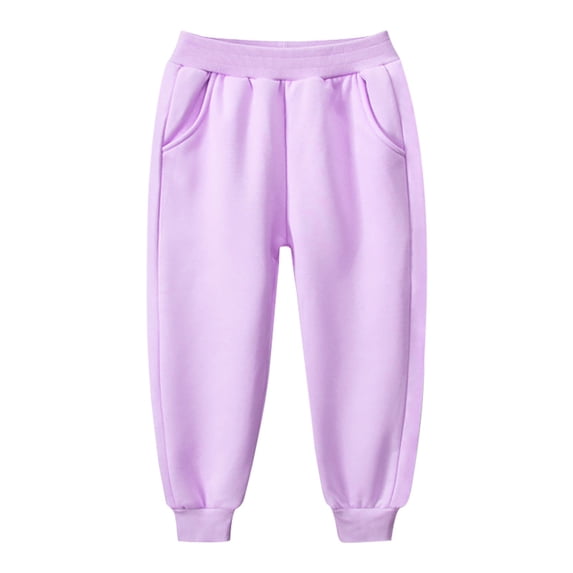 Ruyang Toddlers Boys Sweatpants Baby Cotton Pull On Jogger Pants for Kids Elastic Waist Stretch Pants Lightweight Athletic Pants