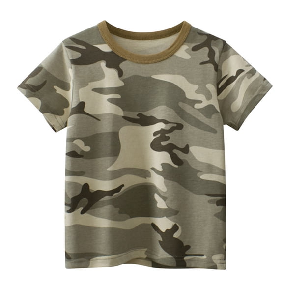 Ruyang Toddlers Short Sleeve Tee Shirts Little Kids Crewneck Striped Summer Tops for Baby Boys Girls Soft Casual Printed Shirt