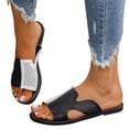 thumbnail image 1 of Ruyang Women Shoes Adult Female Long Slipper Socks For Women Women Summer Solid Color Slip On Casual Open Toe Flat Soft Slipper Socks For Women Indoor Platform Sandals, 1 of 4