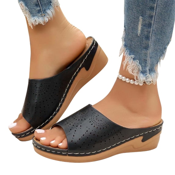 Ruyang Women Shoes Adult Female Long Slipper Socks For Women Women Summer Solid Color Slip On Casual Open Toe Flat Soft Slipper Socks For Women Indoor Platform Sandals