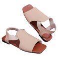thumbnail image 1 of Ruyang Women's Flat Sandals Women's Casual Elasticated Flat Rome Shoes Summer Fashion Ladies Sandals, 1 of 6