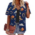 thumbnail image 1 of Ruyang Women's Floral Cardigan Coverups Boho Kimono Loose Cover Up Tops Beach Swimsuit Puff Sleeve Blouse Female Chiffon Summer, 1 of 5