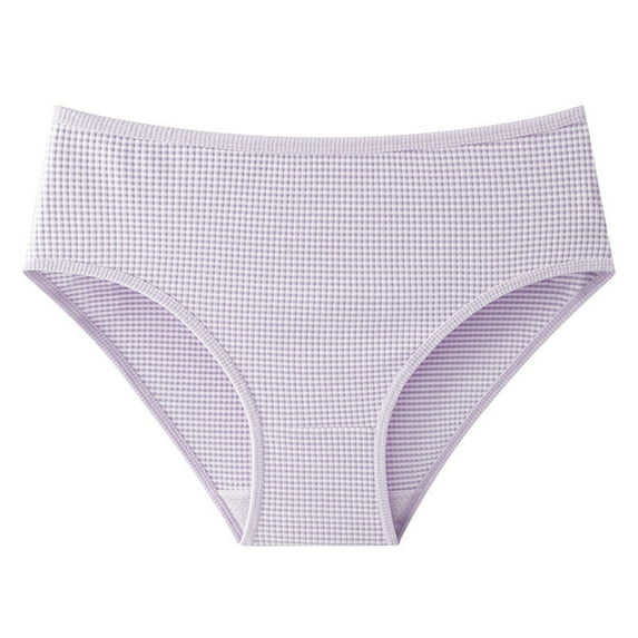 Ruyang Women's Large Size Briefs Breathable Thickened Lined Mid High Waist Women's Underwear Soft Skin Friendly and Comfortable To The Body. Bikini for Women Underwear Cotton