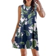 thumbnail image 1 of Ruyang Women's Summer Dresses 2024 Beach Casual Sleeveless Floral Print Tank Loose Sundress with Pocket Summer Casual Mini Dresses, 1 of 4