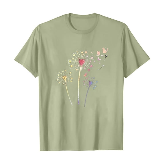 Ruyang Women's Sunflower Graphic T Shirts Short Sleeve Crewneck Summer Tops Casual Loose Plus Size Tee Shirts 2024 Trendy Clothes