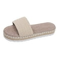 thumbnail image 1 of Ruyang Women's Thick Bottom Beach Shoes Hollow Casual Slippers Flat Shoes Vintage Sandals High Top Slippers for Women, 1 of 6