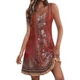 thumbnail image 1 of Ruyang Women's V Neck Sleeveless Dress Summer Fashionable Casual Dress Baggy Tank Top With Pocket Beach Dress Casual Dresses, 1 of 5