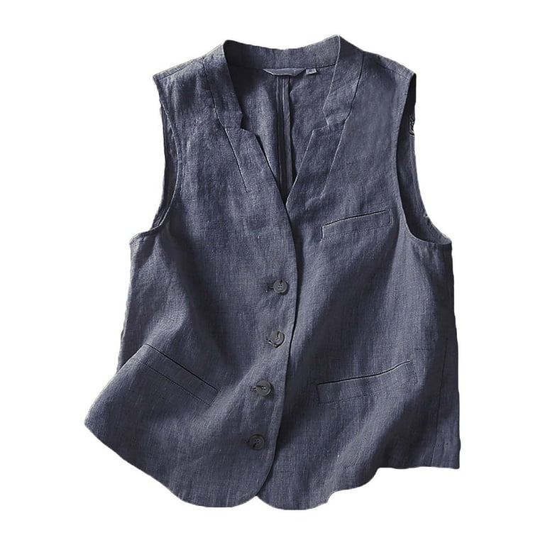 Casual Buttons Down cotton O Neck Outerwear Casual Buttons Down cotton O Neck Outerwear