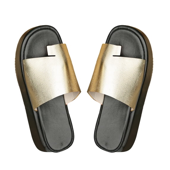 Ruyang Womens Fashion Orthotic Slides Ladies Lightweight Athletic Yoga Mat Sandals Slip On Thick Cushion Slippers