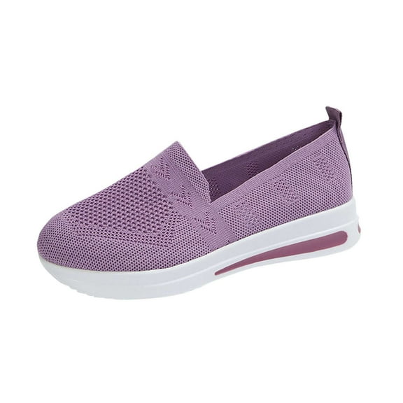 Ruyang Womens Fashion Sandals Ladies Comfy Knit Thick Bottom Fish Mouth Casual Sandals Mesh Soft Sole Casual Women's Shoes