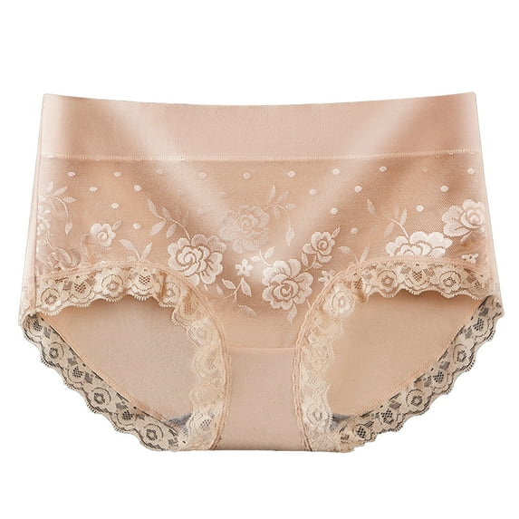 Ruyang Womens High Waisted Bikini Underwear Smooth Hipster Underwear Breathable Ladies Womens Cotton Briefs Underwear without Elastic Leg Openings