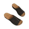 thumbnail image 1 of Ruyang Womens Wedge Sandals Women's Beach Slope Heel Slippers Hollow Casual Slippers Slope Bottom Shoes Retro Sandals, 1 of 6