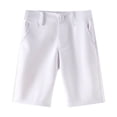 thumbnail image 1 of Ruyang Youth Boys Golf Shorts Flat Front Adjustable Waist Shorts Khaki Chino Causal Athletic Shorts with Pockets 3-15 Years, 1 of 9