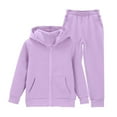 thumbnail image 1 of Ruyang Zip Up Tracksuit for Teens Girls School Athletic Sweatsuits Sports Hoodies Joggers Set 2 Piece Outfits Pockets, 1 of 9