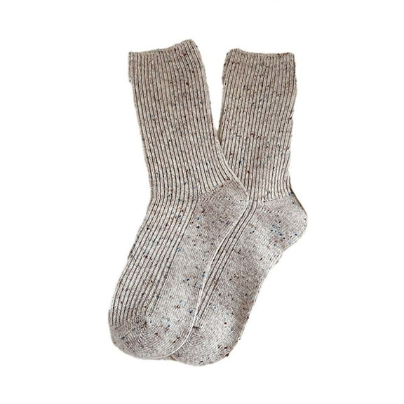 Ruyang under 20 Warm Christmas Fashion Windproof Printing Mid Tube Socks Long Tube Cotton Socks Size 13-15