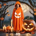 thumbnail image 1 of Ruyelune Blue Unisex Cosplay Pajamas Funny Hooded Halloween Pajamas for Party, Super Soft Flannel Jumpsuit for Men & Women S, 1 of 4