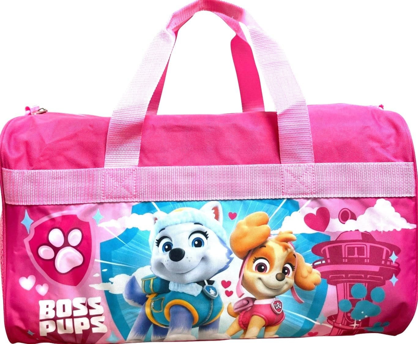 Ruz 18 Inch Kids Duffel Bag Overnight Carry-On Travel And Sports Bag Paw Patrol Boss Pups