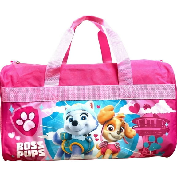 Ruz 18 Inch Kids Duffel Bag Overnight Carry-On Travel And Sports Bag Paw Patrol Boss Pups