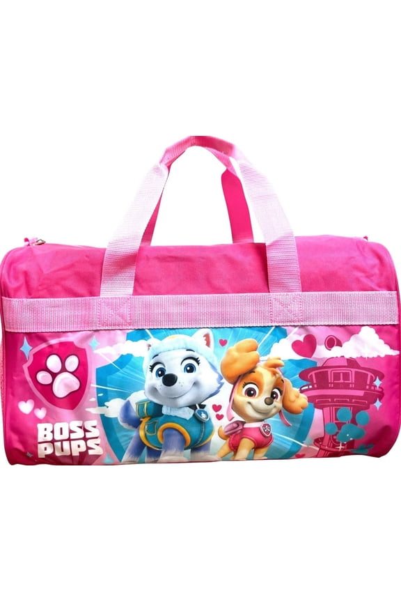 18 Inch Kids Duffel Bag Overnight Carry-On Travel And Sports Bag Paw Patrol Boss Pups
