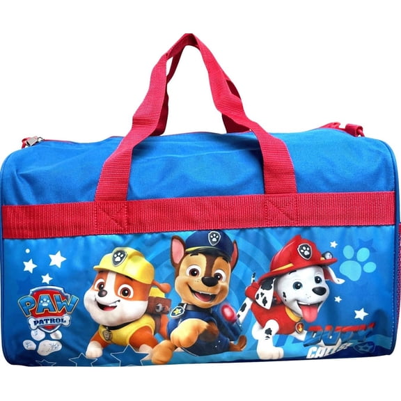 Ruz 18 Inch Kids Duffel Bag Overnight Carry-On Travel And Sports Bag Paw Patrol -Duty Calls