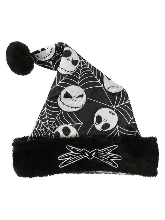 Jack Skellington 16 inch Santa Hat, Black
