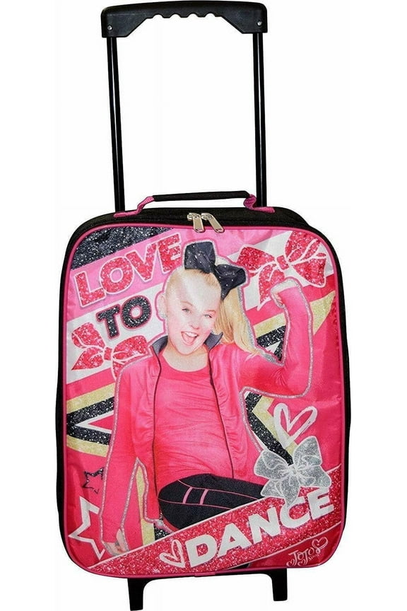 Jojo Siwa 15" Collapsible Wheeled Pilot Case - Rolling Luggage Carry-On Dance Girls