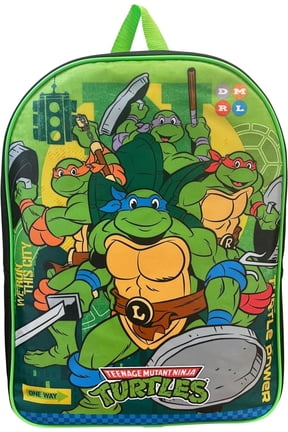 Kid's Licensed 15 Inch School Bag Backpack Ninja Turtles
