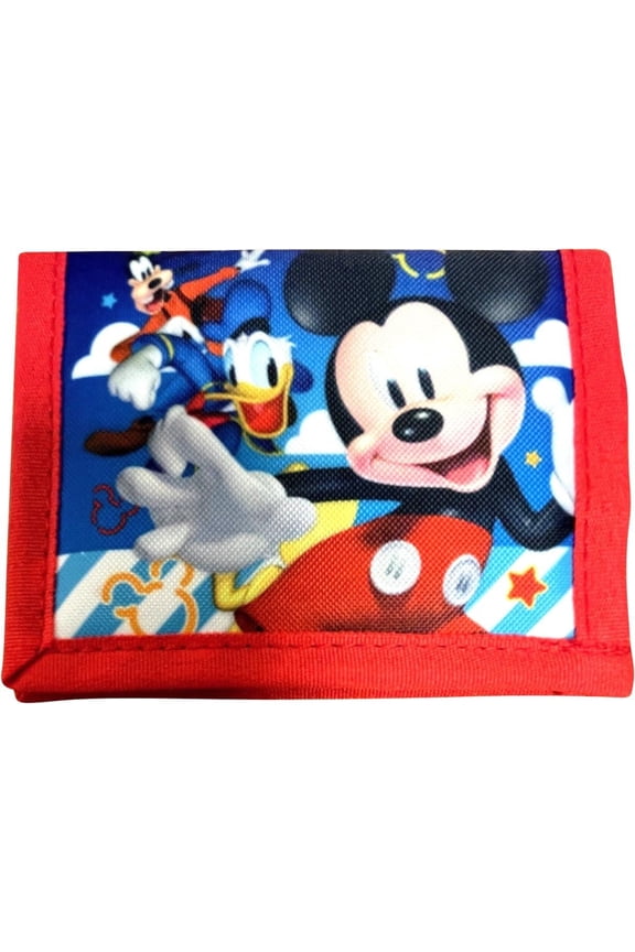 Ruz Little Boy Bifold Wallet With Zippered Pocket (Mickey Mouse)