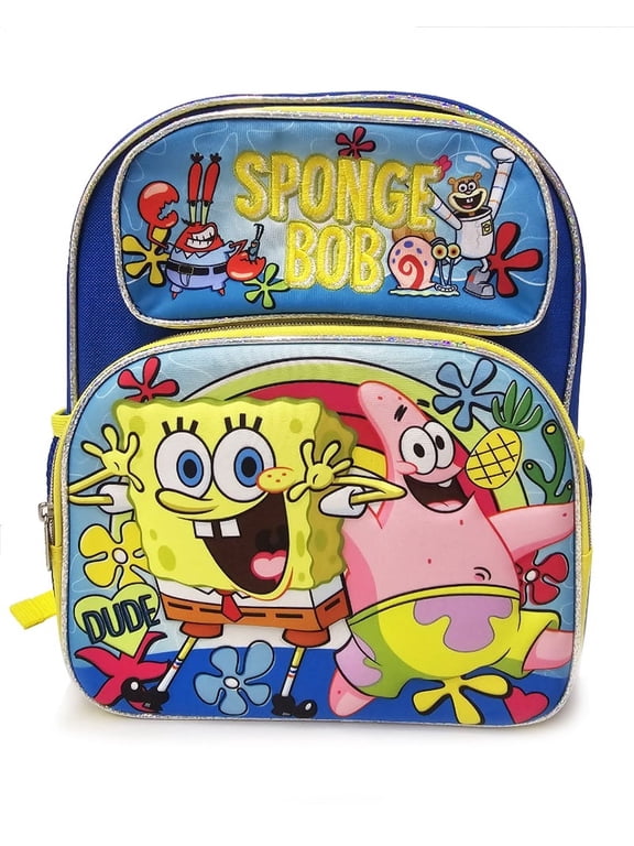 Mochila Infantil Spongebob 3D Toddler School Backpack