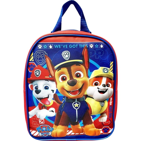Ruz Nickelodeon Kids Licensed 10" Mini Backpack Paw patrol Boys-Red