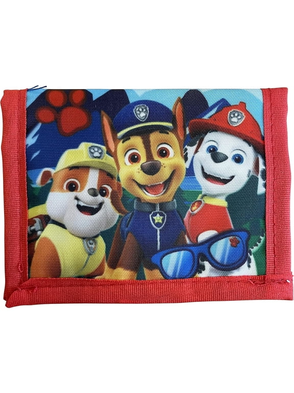 Paw Patrol Little Boy Bifold Wallet With Zippered Pocket