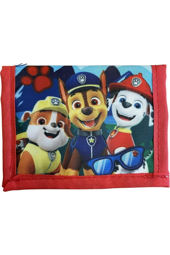 Paw Patrol Little Boy Bifold Wallet With Zippered Pocket