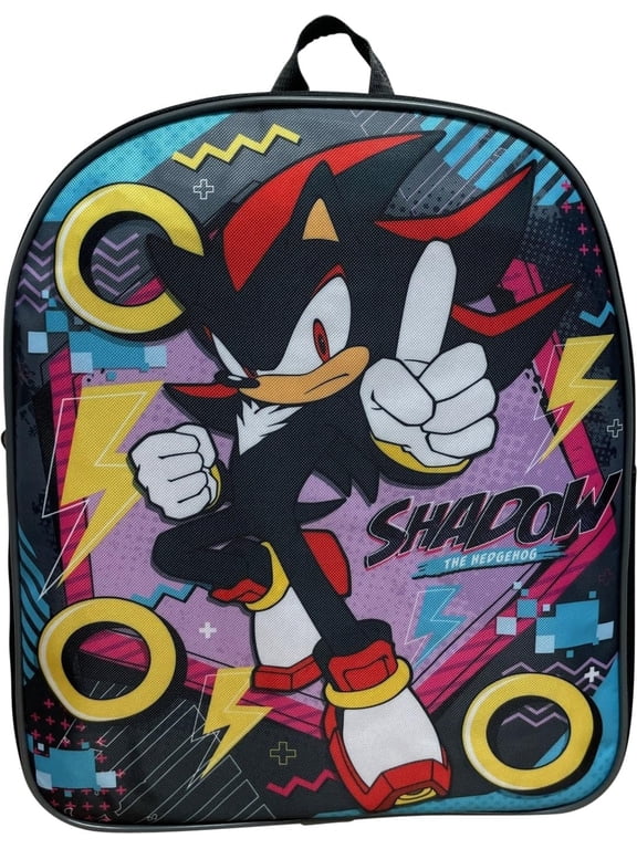 Sonic The Hedgehog 12" Kid's Backpack, Sonic - Shadow School Bag Shadow