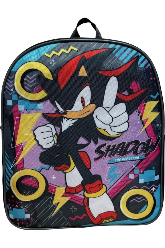 Sonic The Hedgehog 12" Kid's Backpack, Sonic - Shadow School Bag Shadow