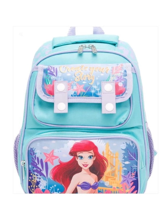 The Little Mermaid Ariel 12 Inch Backpack with Padded Back and Adjustable Straps