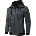 thumbnail image 1 of Winter Clearance Deals PITAUCE Women's Genuine Leather Trench Coat Women's Fashion Sexy Autumn And Winter Solid Long Leather Coat Imitation Leather Windbreaker Coat Navy 5XL, 1 of 5