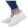 thumbnail image 1 of Ruziyoog Women Summer Sock Sport Running Clearance, Women Outdoor Mesh Shoes Casual Slip On Comfortable Soles Running Sports Shoes White 9.5, 1 of 4