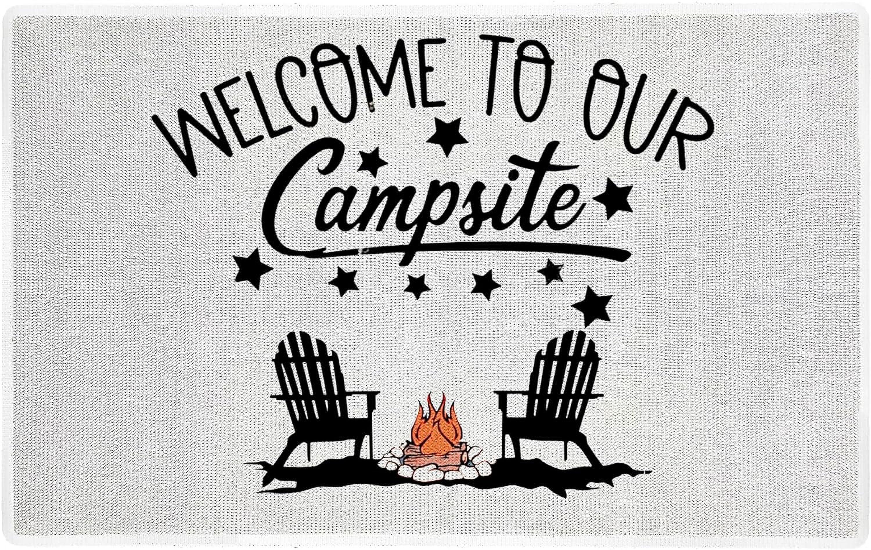 Rv Camper Door Mat,Camper Must Haves，Camping Door Mats Rug，rv Camping Accessories，rv Door Mat